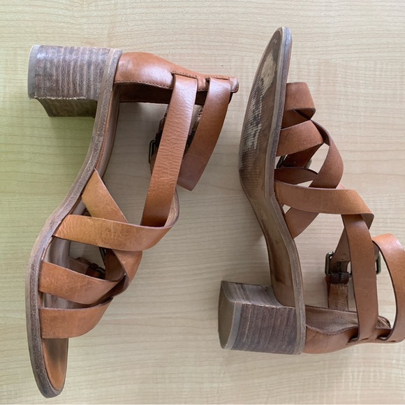 Madewell Lucy Brown Leather Sandal Size 8 - Picture 4 of 6